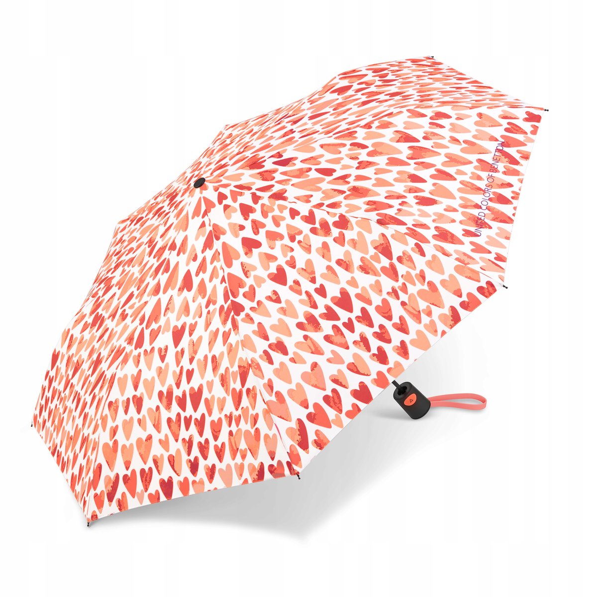 PARASOL PARASOLKA DAMSKA BENETTON MINI AUTOMAT POKROWIEC
