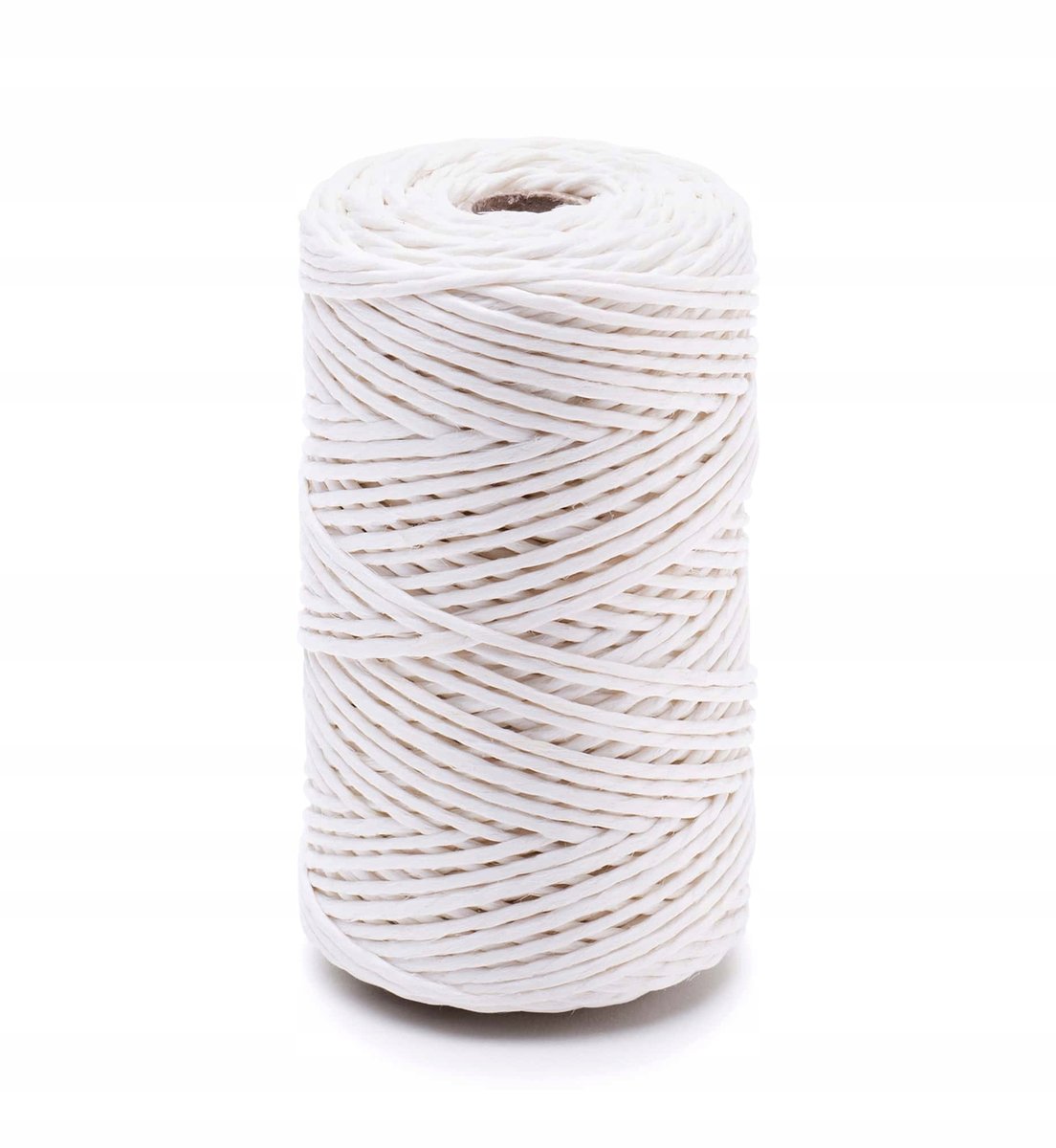 Nici lniane Dratwa nabłyszczane bielone 50g 60m