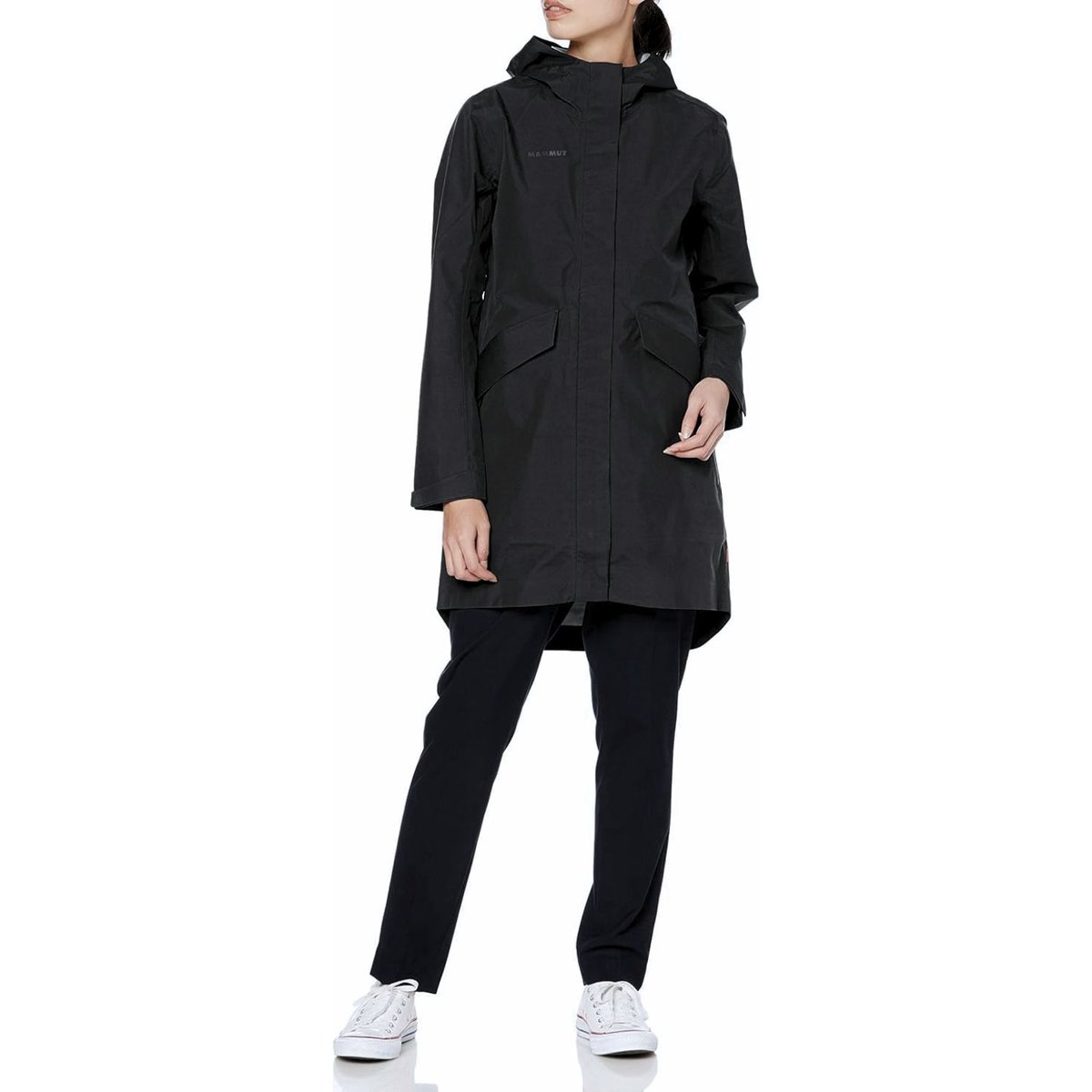 Kurtka damska Mammut 3L HS Hooded GORE‑TEX® parka trekkingowa czarna-S