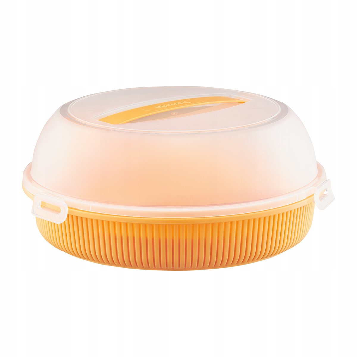 68030 Pojemnik na ciasto 26 cm Curly pomarańczowy AMBITION