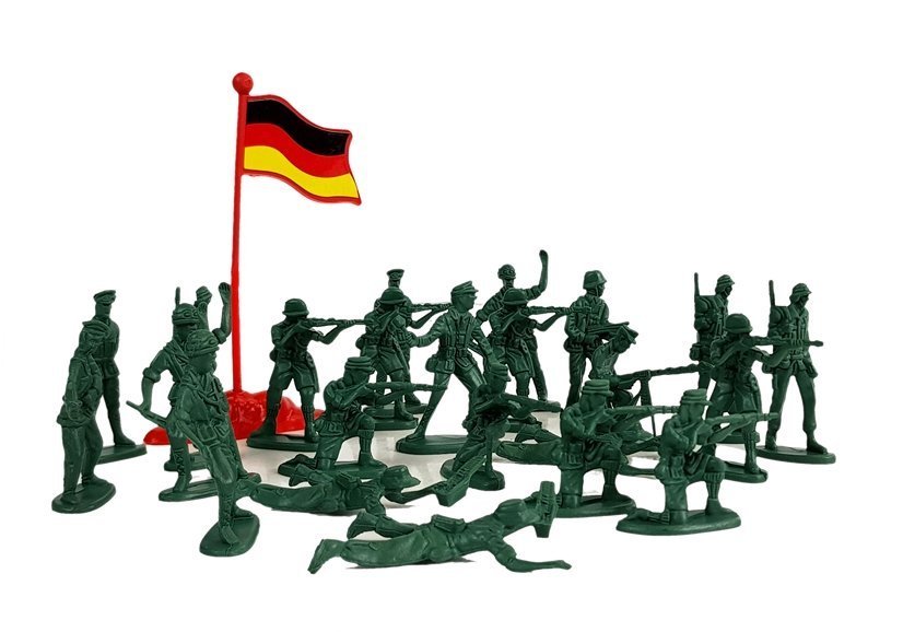 Zestaw Militarny Wojskowy Żołnierze Flagi