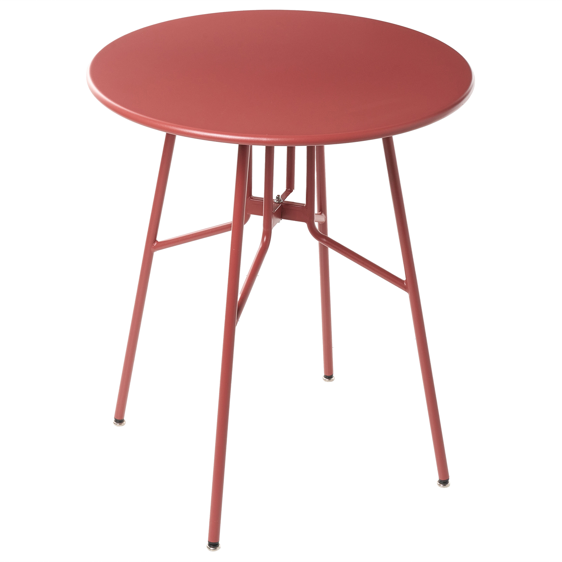 Stolik bistro TALTAL 64 cm 64 cm Metal Czerwony