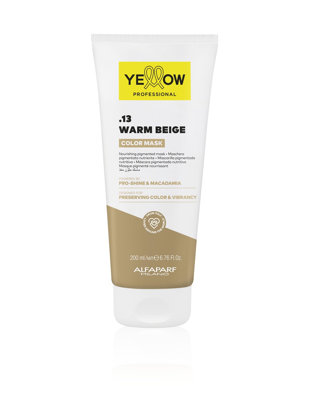 Yellow Professional Color Care, pigment maska wzmacniająca kolor, .13 ciepły beż, 250ml