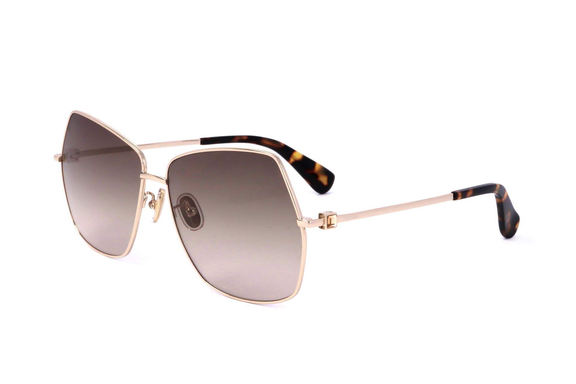 Max Mara Okulary przeciwsłoneczne MaxMara MM0035 H 32F ZŁOTE 61/13/140 DAMSKIE Złoto 61 mm