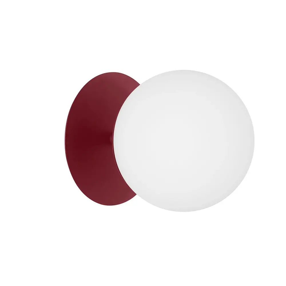 Lampa ścienna kula do salonu PLAAT C PLC14000 do salonu burgundowy