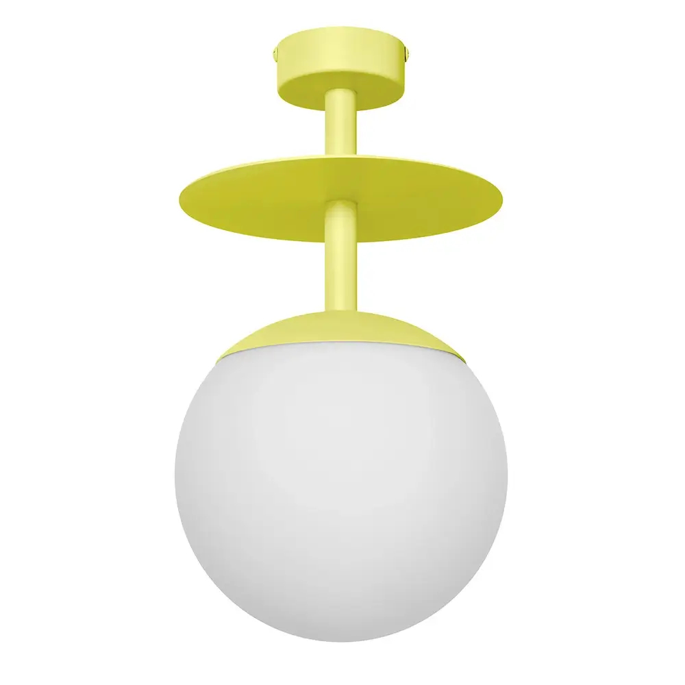 Sufitowa lampa do jadalni PLAAT B PLB111003 kula żółta