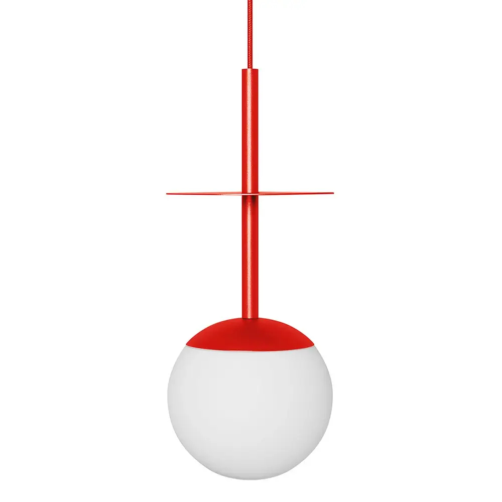 Wisząca lampa do kuchni PLAAT A PLA11212P0 czerwony pomarańczowy