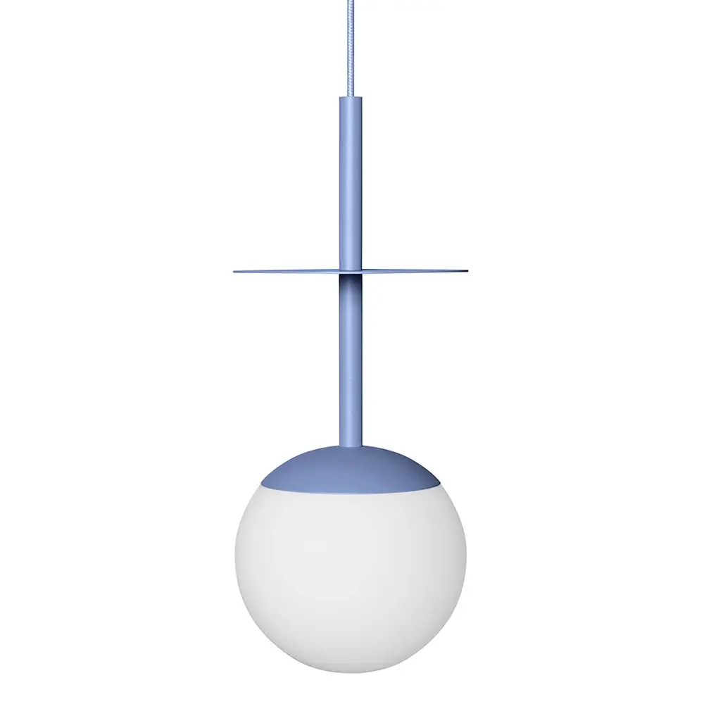 Wiszący metalowa lampa do kuchni PLAAT A PLA199P0 kula niebieski