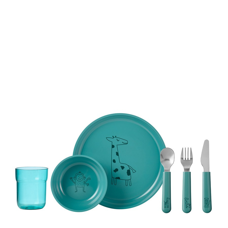 Zestaw obiadowy dziecięcy 6-szt. Mio Deep Turquoise 108041012400 108041012400