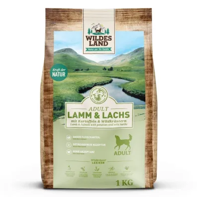 Wildes Land DOG Lamm Lachs - jagnięcina i łosoś z ziemniakami i ziołami 1 kg