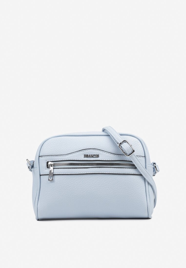 Jasnoniebieska Torebka Typu Listonoszka Ozdobiona Napisem Nilalea