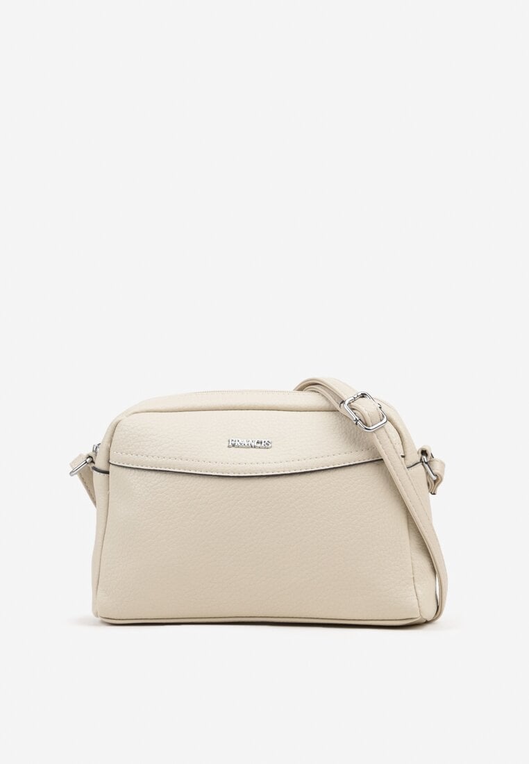 Jasnobeżowa Minimalistyczna Torebka Typu Listonoszka Gelevine