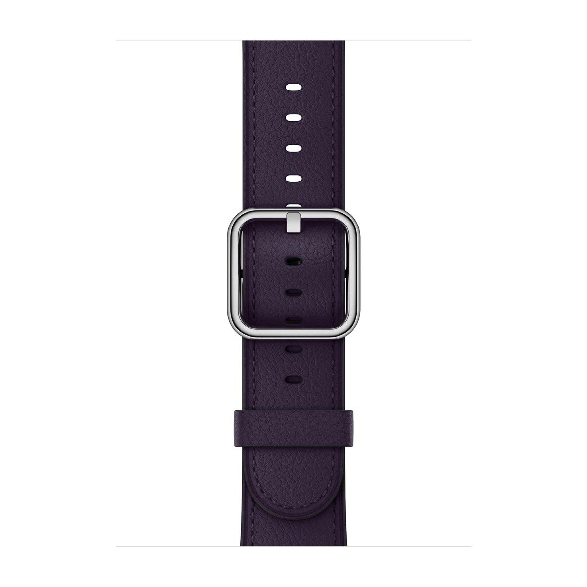 Apple Skórzany pasek z klamrą klasyczną w kolorze ciemnego bakłażana do koperty 38mm / 40mm / 41mm / 42mm - rozmiar S/M