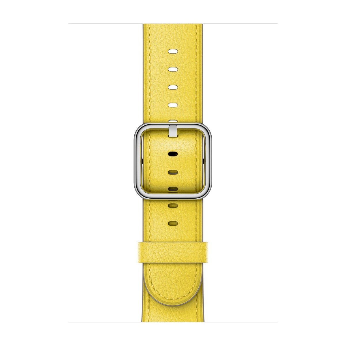 Apple Skórzany pasek z klamrą klasyczną w kolorze żonkila do koperty 38mm / 40mm / 41mm / 42mm - rozmiar S/M