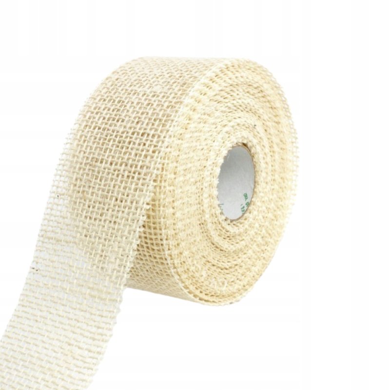 Wstążka jutowa jasna naturalna Juta ozdobna 5cm x 10m