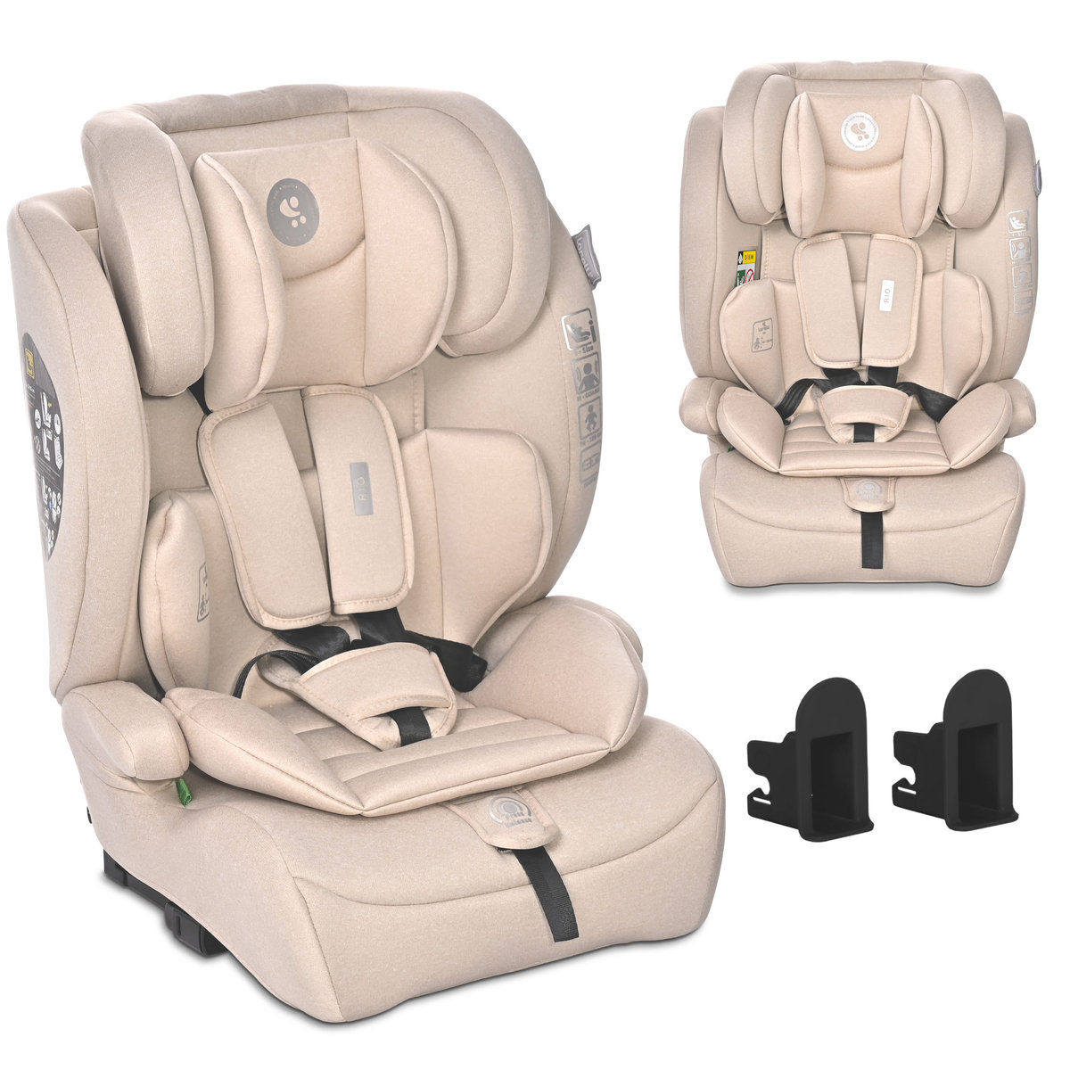 FOTELIK SAMOCHODOWY I-SIZE ISOFIX 9-36 KG TOP TETHER PASY LORELLI RIO