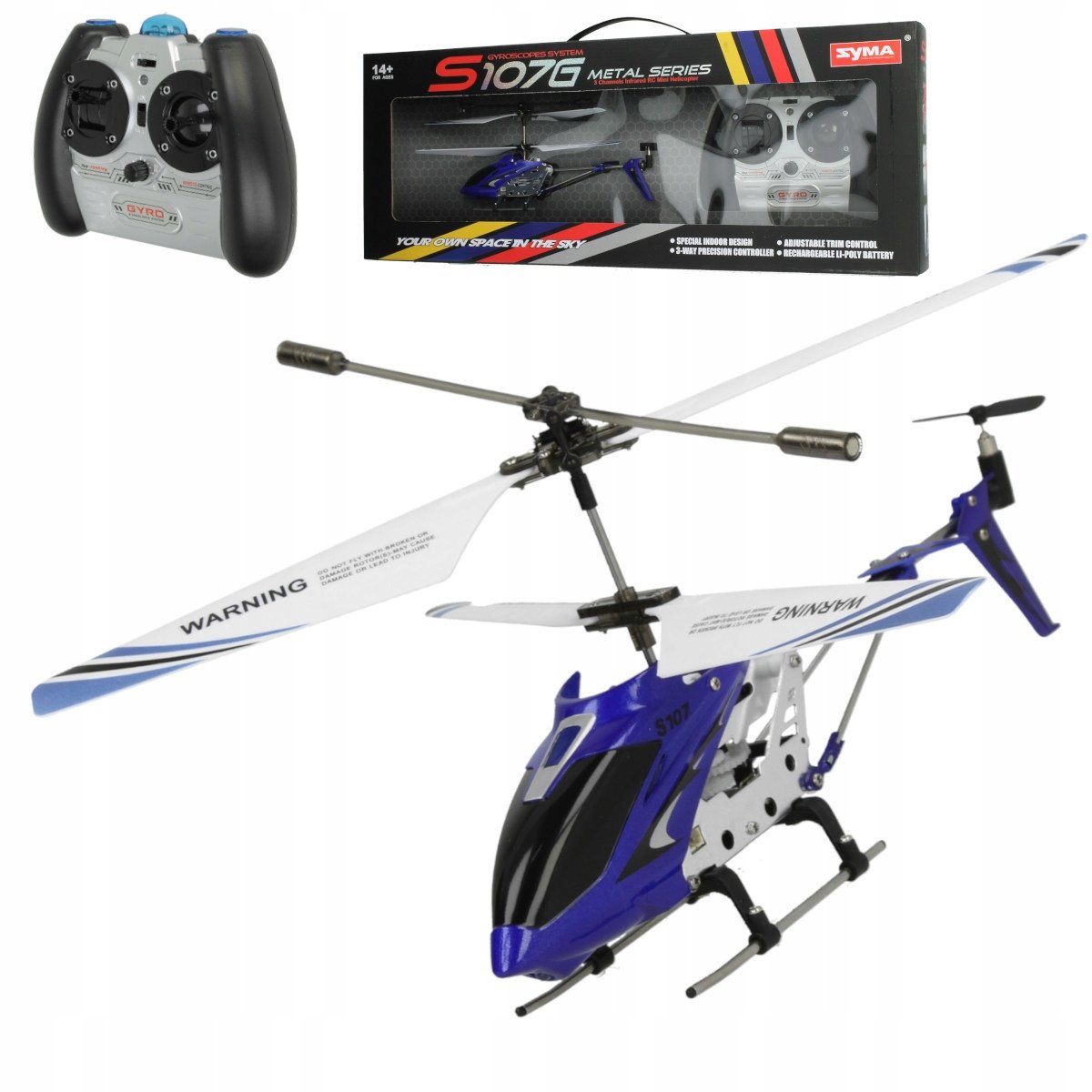 HELIKOPTER ŚMIGŁOWIEC RC NA PILOTA zdalnie sterowany SAMOLOT ZABAWKA DZIECI