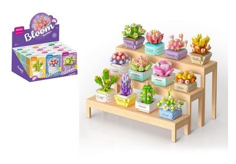 Klocki Sukulenty Doniczka Mix 4132