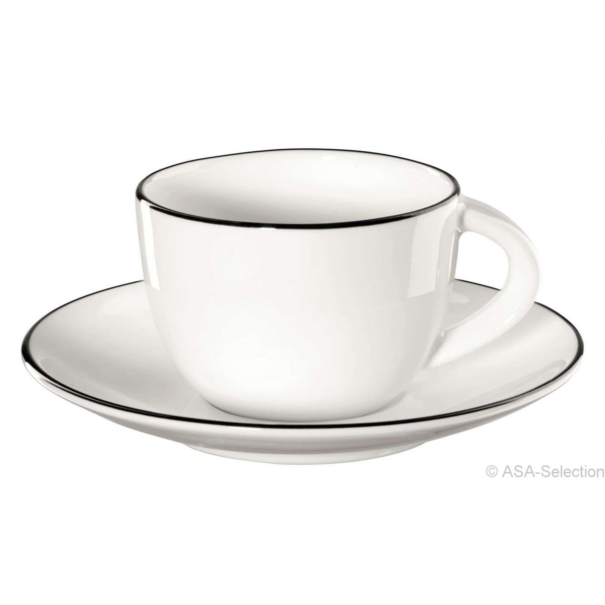 ASA Filiżanka ze spodkiem a'Table Ligne 70ml do espresso