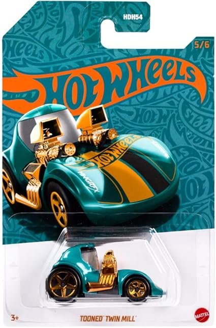 Hot Wheels Tooned Twin Mill Pearl & Chrome 5/6 Hvx08