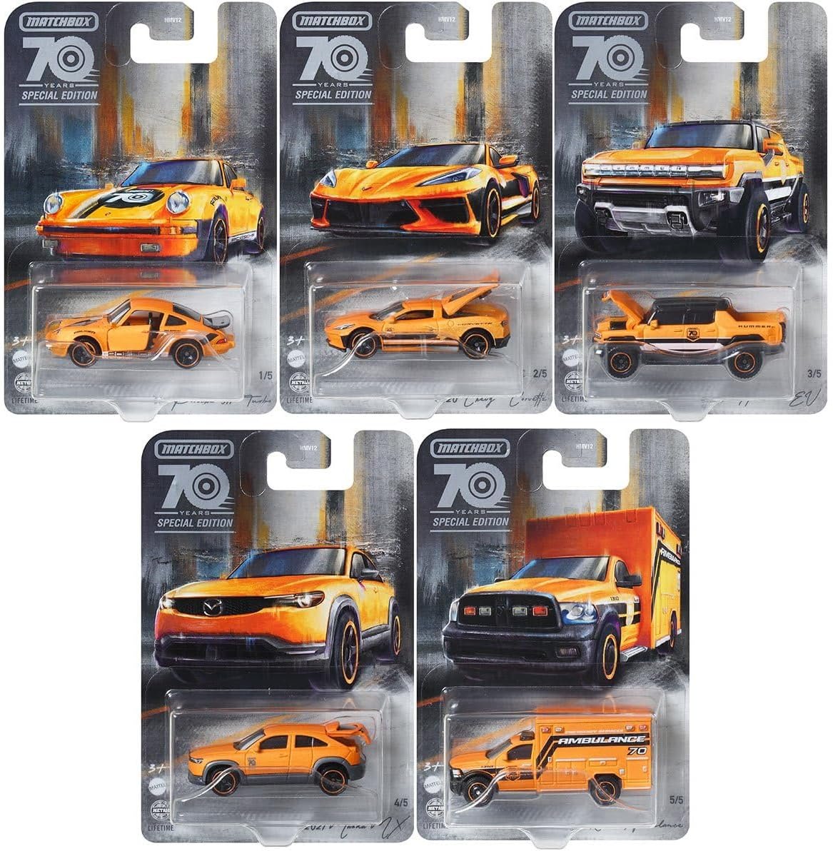 MATCHBOX 70 YEARS SPECIAL EDITION ZESTAW 5szt HMV12