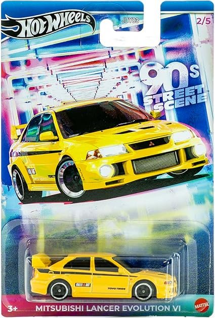 HOT WHEELS MITSUBISHI LANCER EVOLUTION VI 90'S STREET SCENE 2/5 JCB58