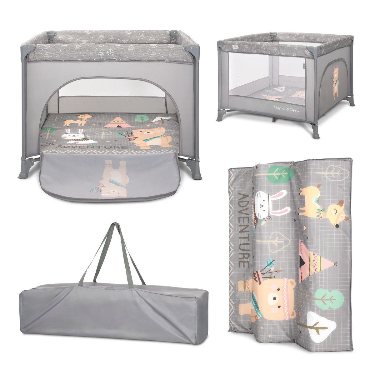 ŁÓŻECZKO TURYSTYCZNE DLA DZIECKA KOJEC DUŻY SKŁADANY PODRÓŻNY LORELLI