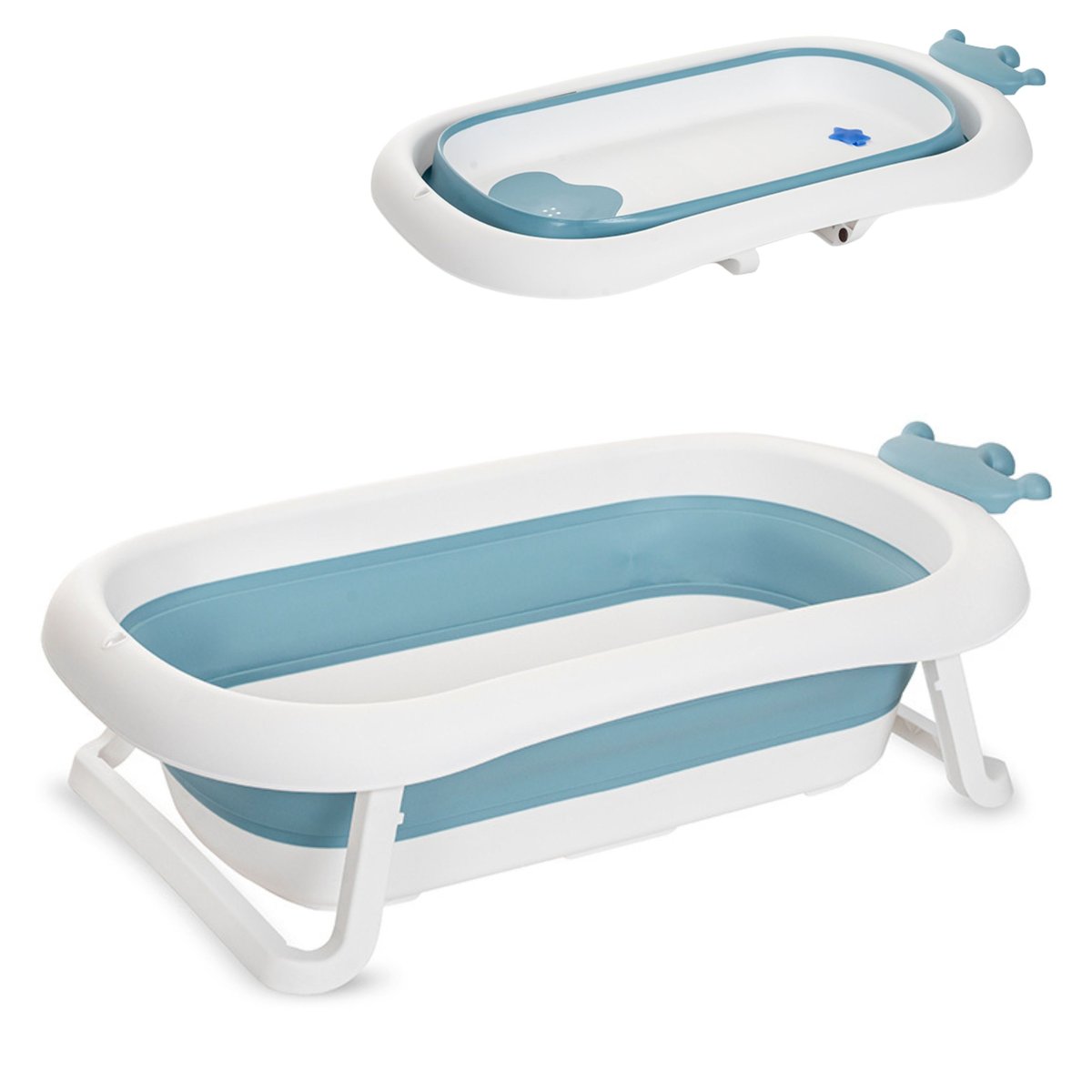 WANIENKA SKŁADANA DLA NIEMOWLĄT STABILNA Z NÓŻKAMI KOREK LORELLI ROYAL