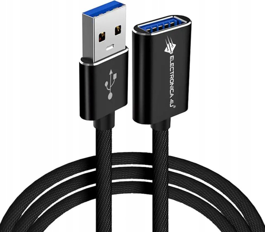Kabel Przewód Przedłużka Przedłużacz Usb A 2.0 480Mb/S Męski Do Żeński 1,5M