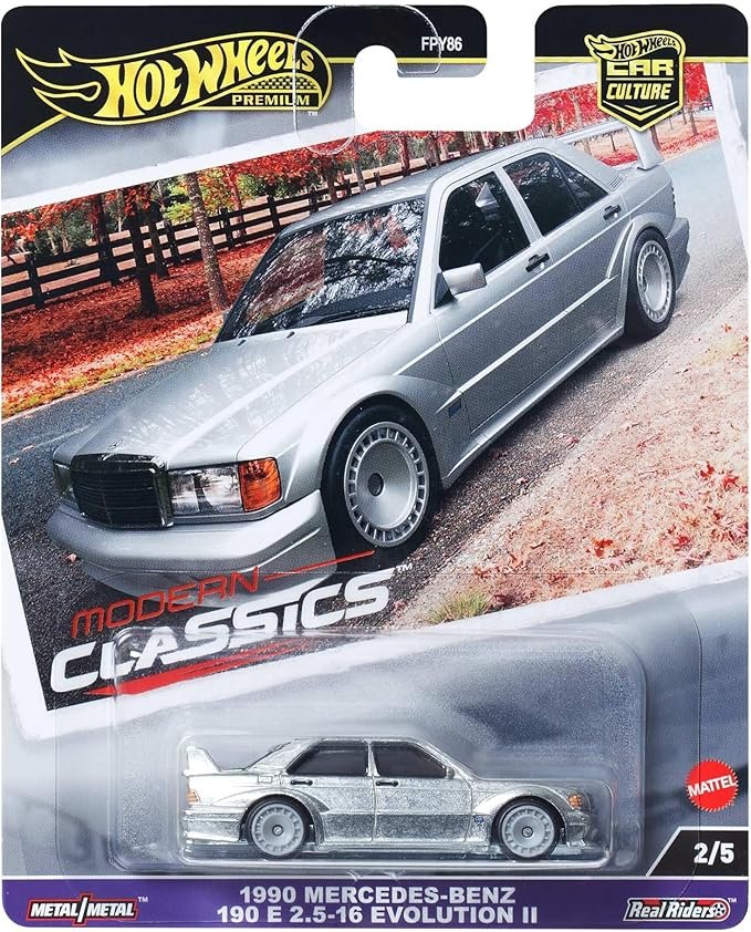 HOT WHEELS 1990 MERCEDES-BENZ 190 E 2.5-16 EVOLUTION II MODERN CLASSICS 2/5 HRV98