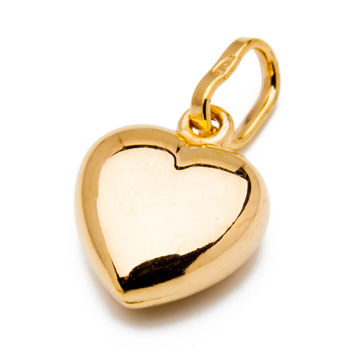 Złoty wisiorek serce