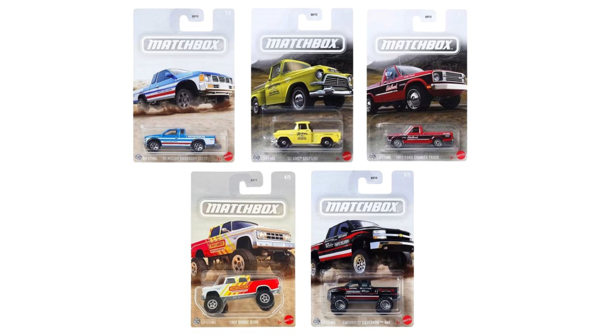 MATCHBOX TRUCK SERIES ZESTAW 5szt GGF12