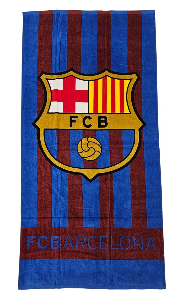 Ręcznik plażowy FC BARCELONA Kąpielowy 70 X 140 Bawełna BARCA