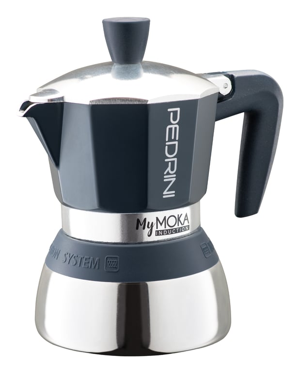 Pedrini MyMoka induction Kawiarka moka Brązowy, Stal nierdzewna