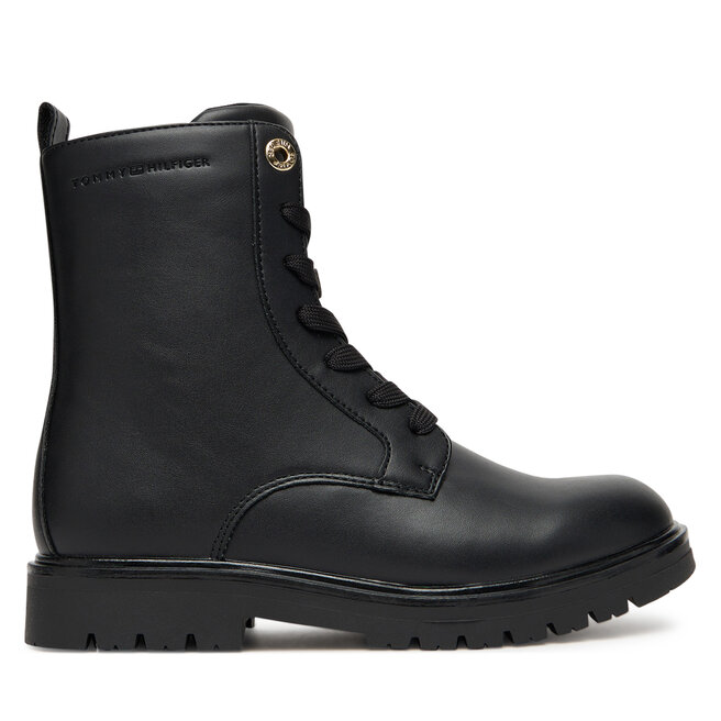 Trapery Tommy Hilfiger Lace-Up Bootie T3A5-34012-1355 D Czarny