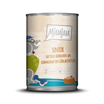 MjAMjAM mokra karma dla psa seniora - soczysty kurczak z batatami 6 x 800 g
