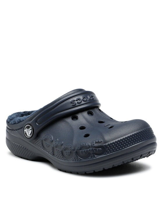 Crocs Klapki Baya Lined Clog K 207500-463 Granatowy