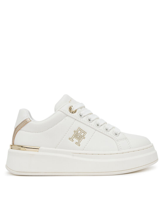 Tommy Hilfiger Sneakersy Low Cut Lace-Up T3A9-33985-1355 S Biały