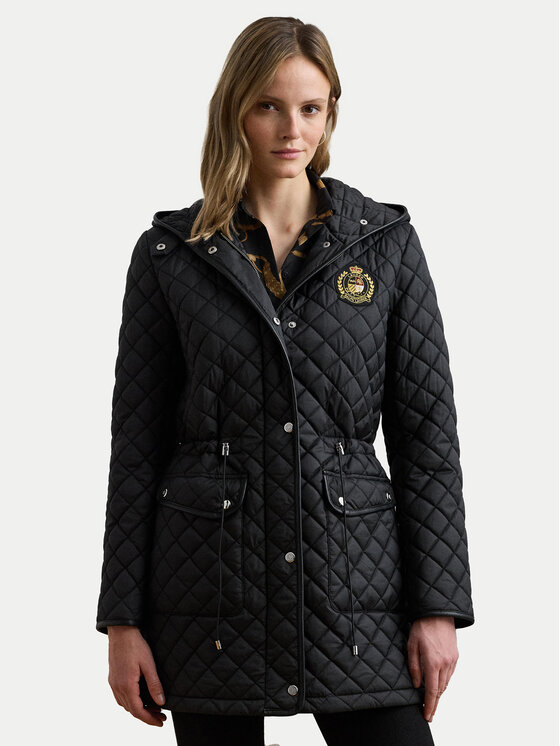 LAUREN RALPH LAUREN Kurtka przejściowa 297979534001 Czarny Straight Fit