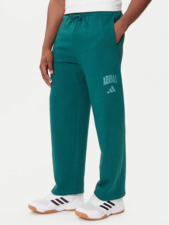 adidas Spodnie dresowe Collegiate JM9178 Zielony Regular Fit