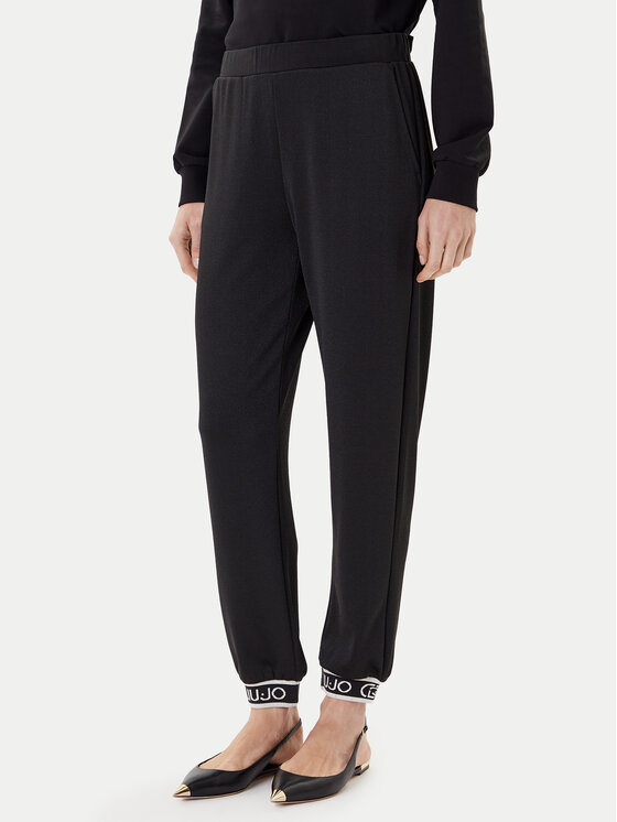 Liu Jo Sport Spodnie materiałowe TF5284 J4747 Czarny Regular Fit