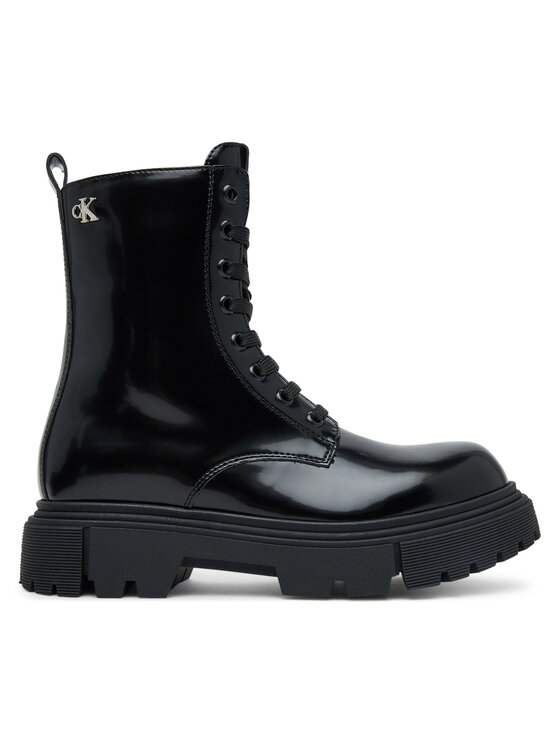 Calvin Klein Trapery Tronchetto Allacciato V4A5-83133-1453 Czarny