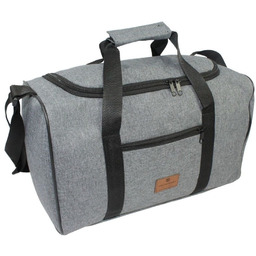Solidna Mała Torba Podróżna Na Siłownie PETERSON TBP-6 SZARA 40 x 24 x 21 [cm]