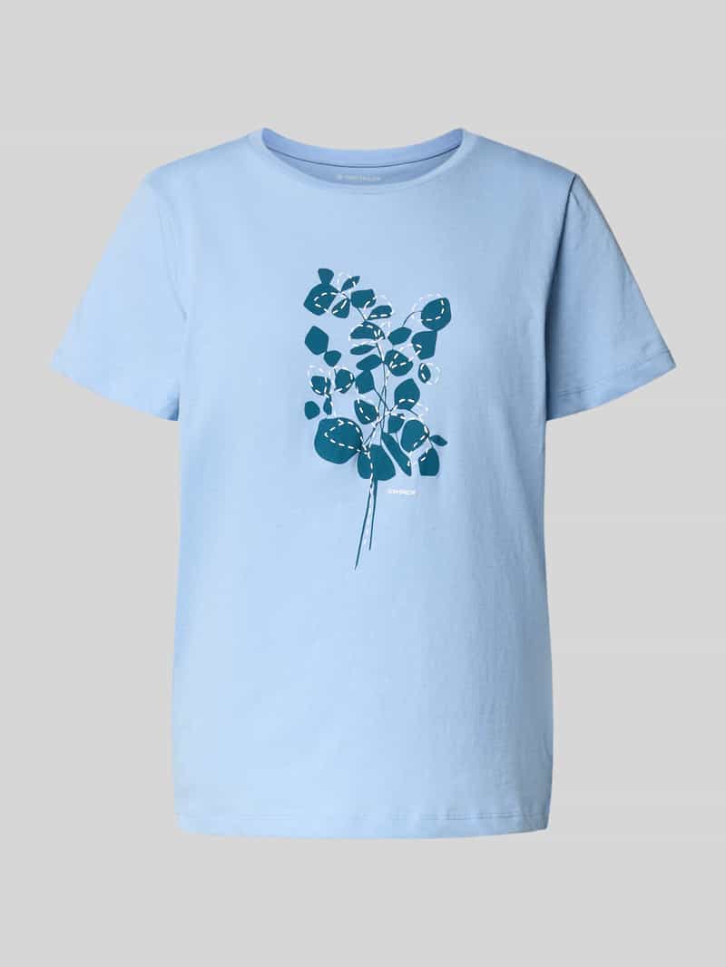 T-shirt o kroju regular fit z czystej bawełny