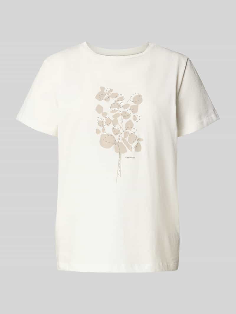 T-shirt o kroju regular fit z czystej bawełny