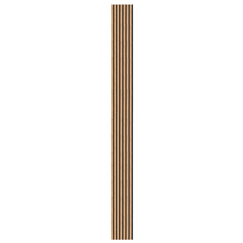 Panele ścienne 3D lamele na czarnym filcu 2700x285x12 mm Intro dąb 7 lameli