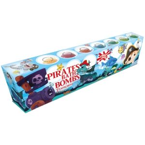 Chlapu Chlap Zestaw musujących kul do kąpieli Truck - Pirates 7 x 50 g
