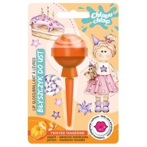 Balsam do ust Lizak Zakręcona Mandarynka/twisted Tangerine Chlapu Chlap - zabawka