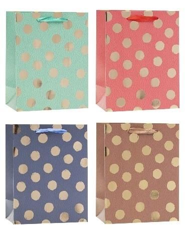 Torebka ozdobna Tg 26x32x12cm mix Rozette - artykuł papierniczy