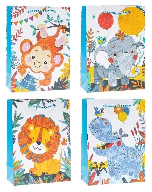 Torebka ozdobna pop-up 31x40x12cm mix Rozette - artykuł papierniczy